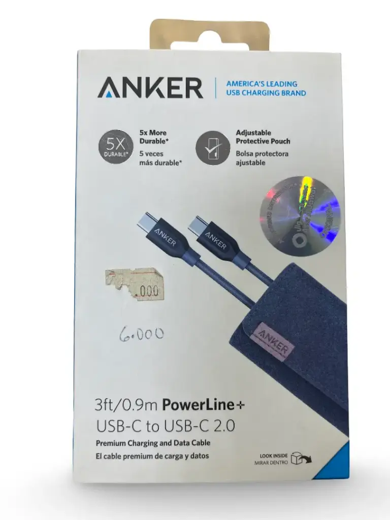 ANKER Power Line+ 3ft ,C to C كابل انكر نوع سي ٣فوت