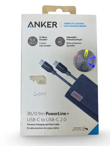 ANKER Power Line+ 3ft ,C to C كابل انكر نوع سي ٣فوت
