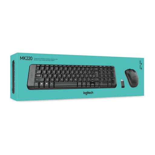 LOGITECH WL COMBO KEY BOARD MOUSE MK220